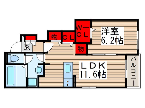 セレノパラッツオ　Ⅰの物件間取画像